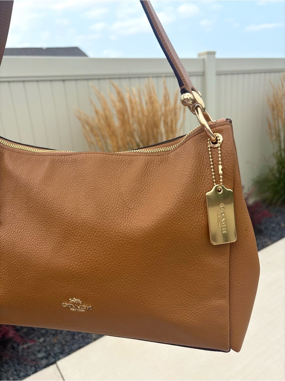 Coach Mia Pebbled Shoulder Bag - Picture 2 of 7